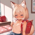 日焼け狐耳JS【R18版】 2枚目