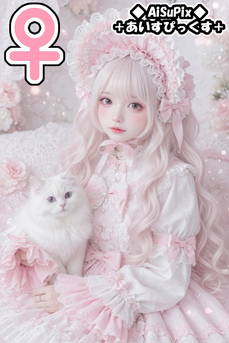 💙AiSuPix／白猫ちゃんとロリィタちゃん💙