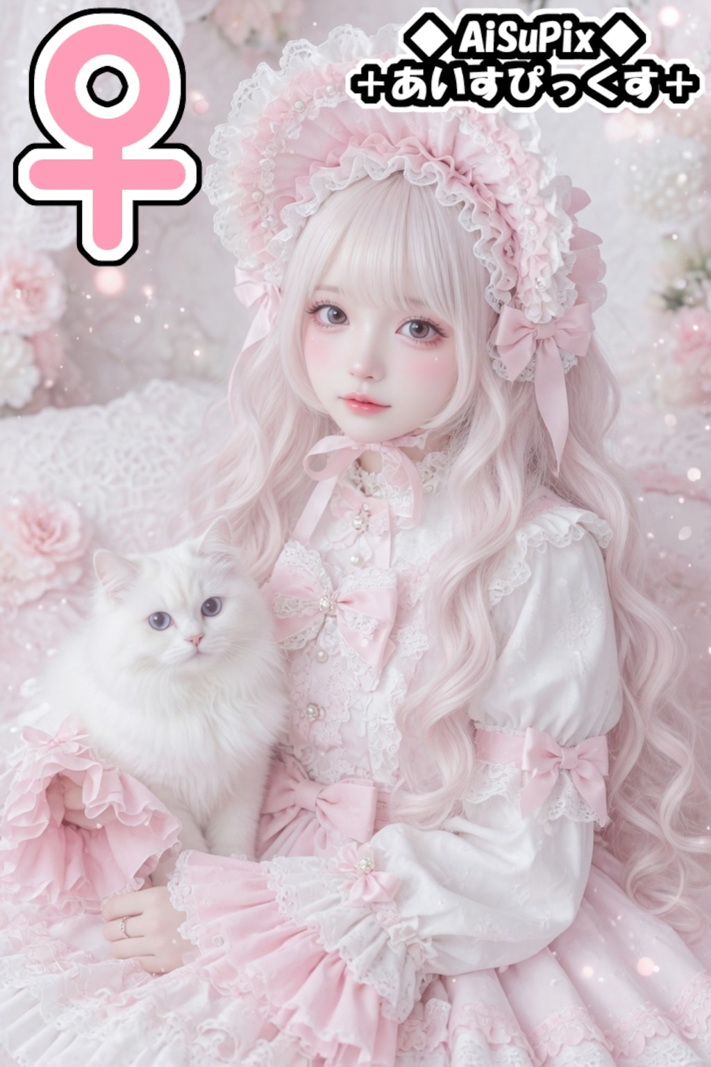 💙AiSuPix／白猫ちゃんとロリィタちゃん💙