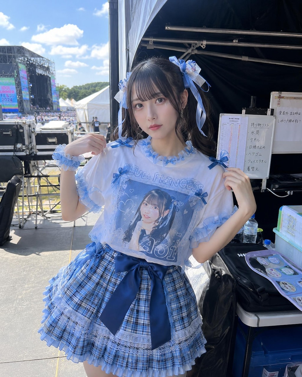 「推しと夏フェス総選挙」～どのカラーのメンバーを推しますか？～(ほいさん主催「うちの子夏服総選挙」参戦作品)
