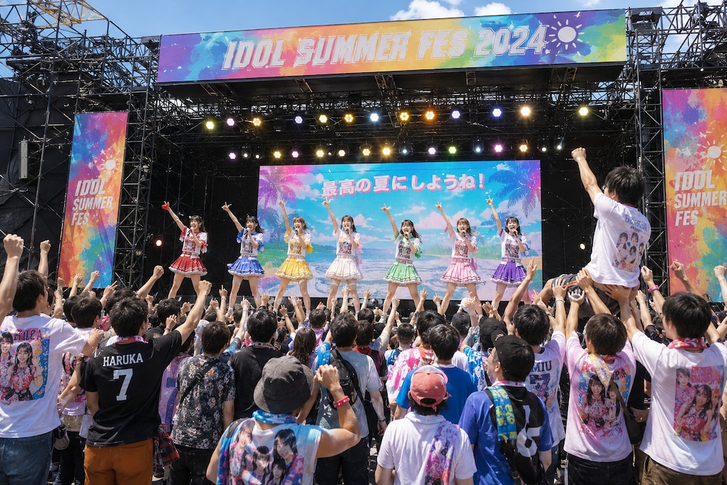 「推しと夏フェス総選挙」～どのカラーのメンバーを推しますか？～(ほいさん主催「うちの子夏服総選挙」参戦作品)