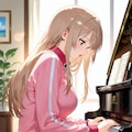 作曲するシンガーソングライターちゃん 6枚目