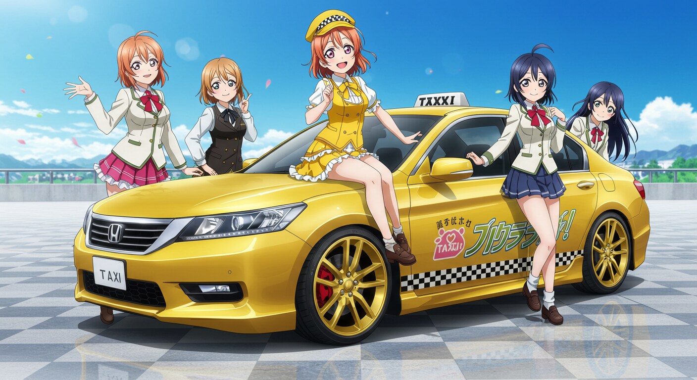 ラブライブキャラとアコードイエロータクシー | の人気AIイラスト・グラビア