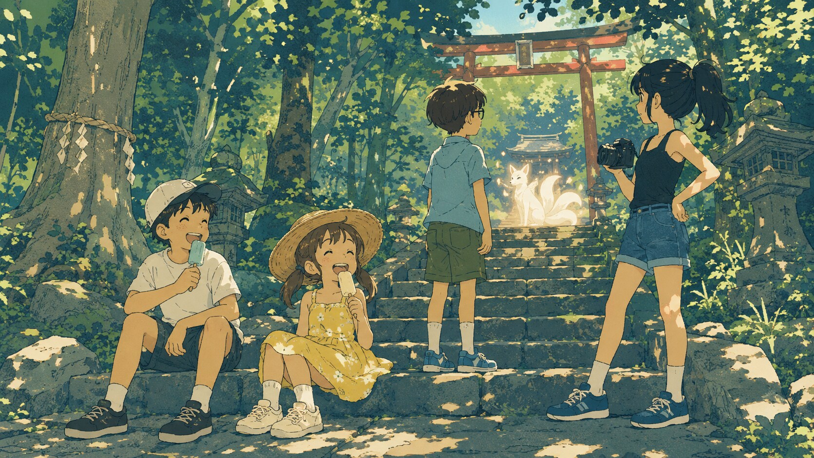 おきつね様との邂逅 | の人気AIイラスト・グラビア
