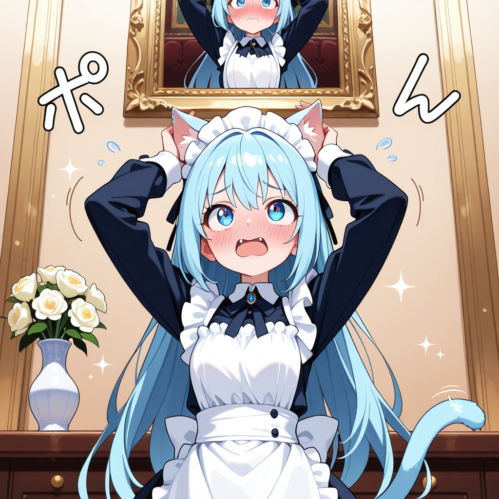 どっ、どうしましょう！？猫耳になってしまいましたぁ！！💦