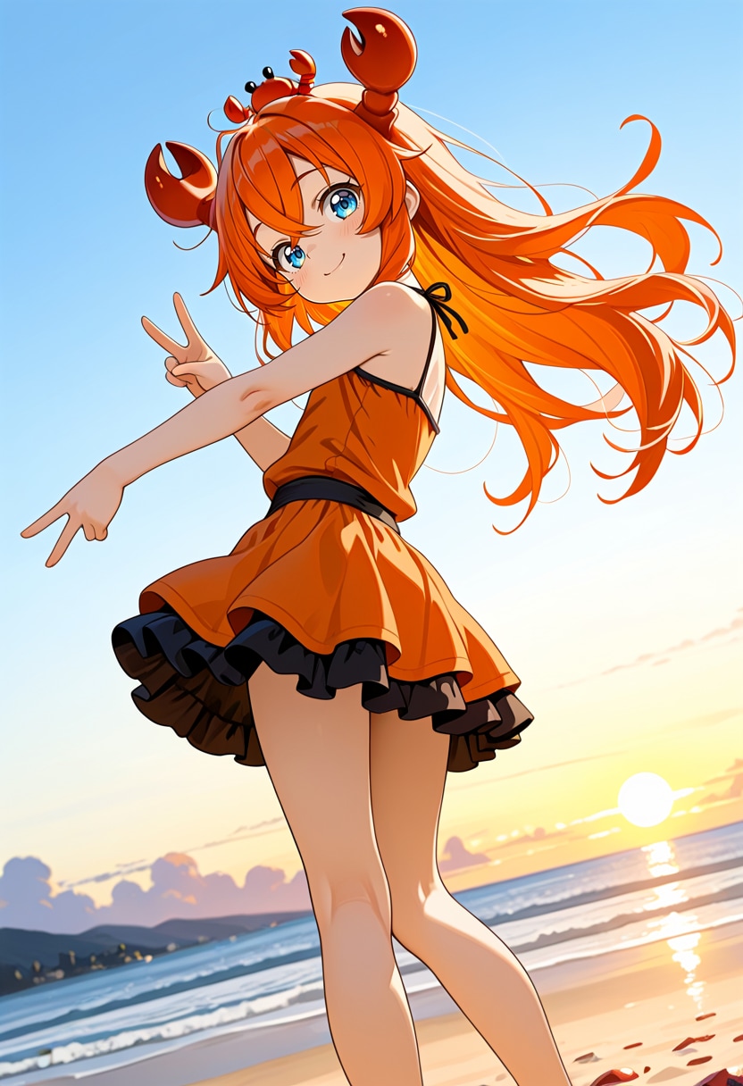 朝焼けのおはカニ🦀 | の人気AIイラスト・グラビア