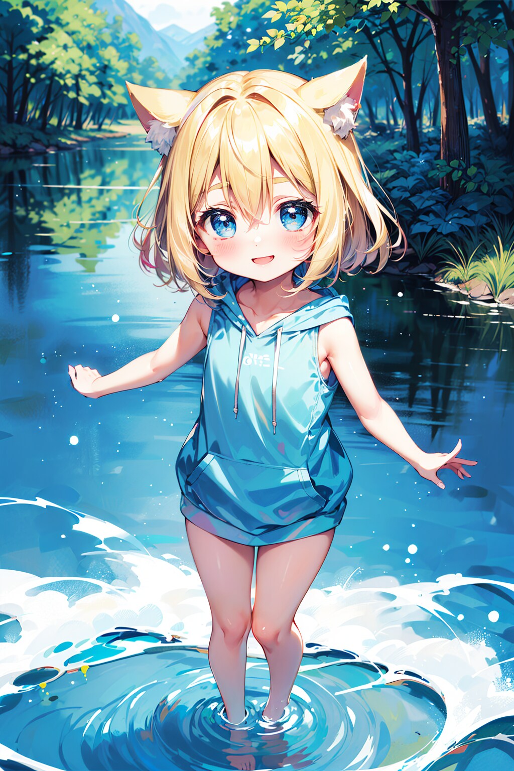 水遊び