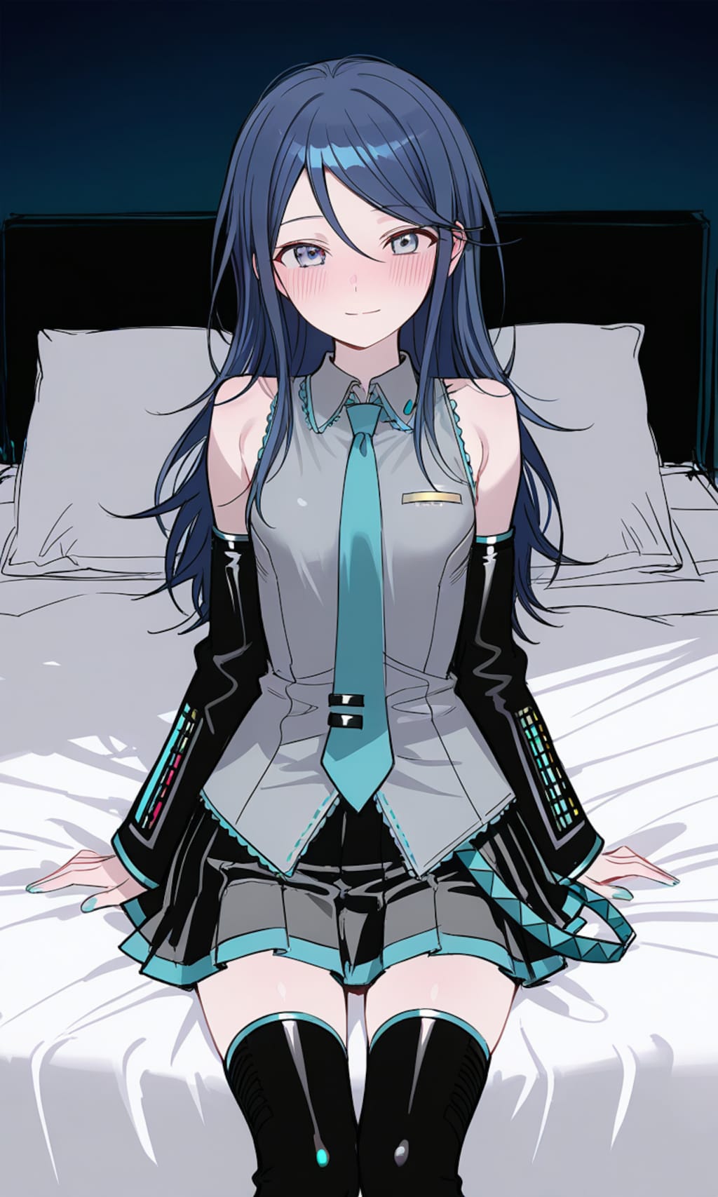 あなたの前で大好きな初音ミクのコスプレをしていた一歌さんと…♡