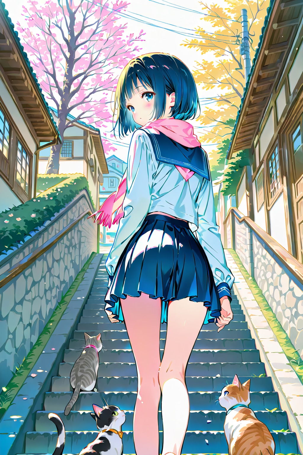 猫の細道(QILIN)(春)(17) | の人気AIイラスト・グラビア