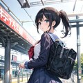 駅に急ぐJK 〜制服のある風景〜 3枚目