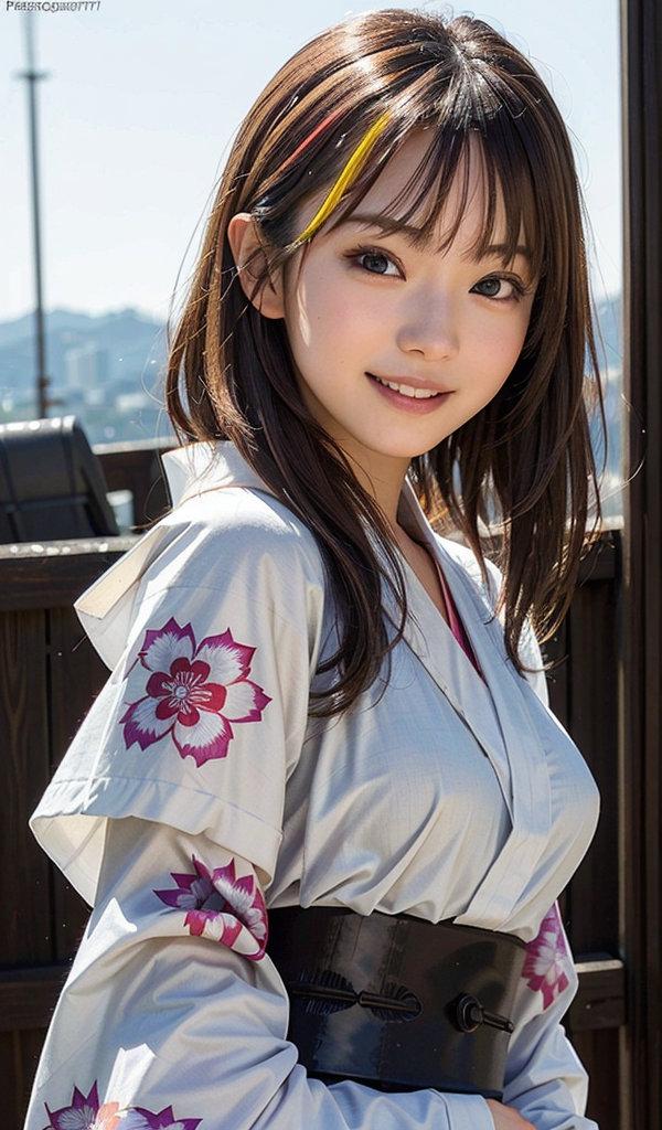 ギャル系浴衣女子