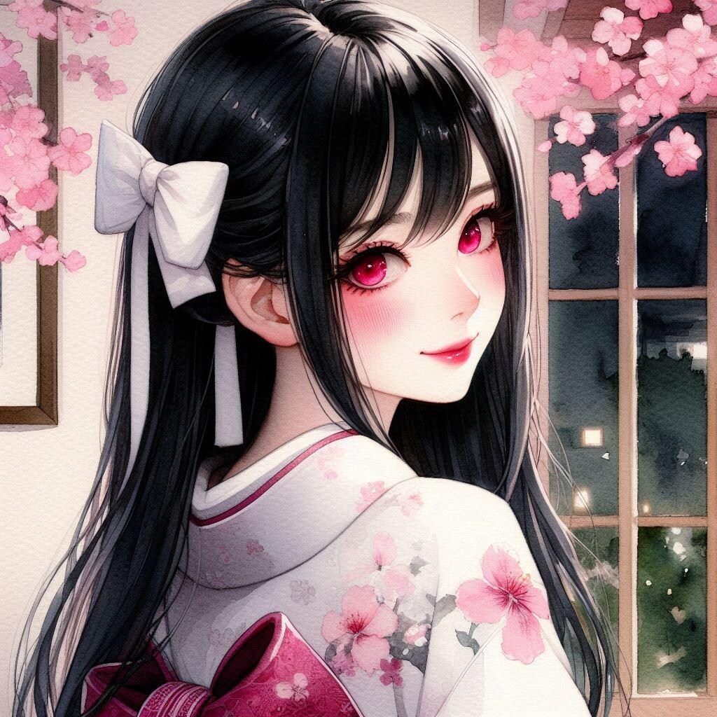 着物で見返り美人 遥さんVer.