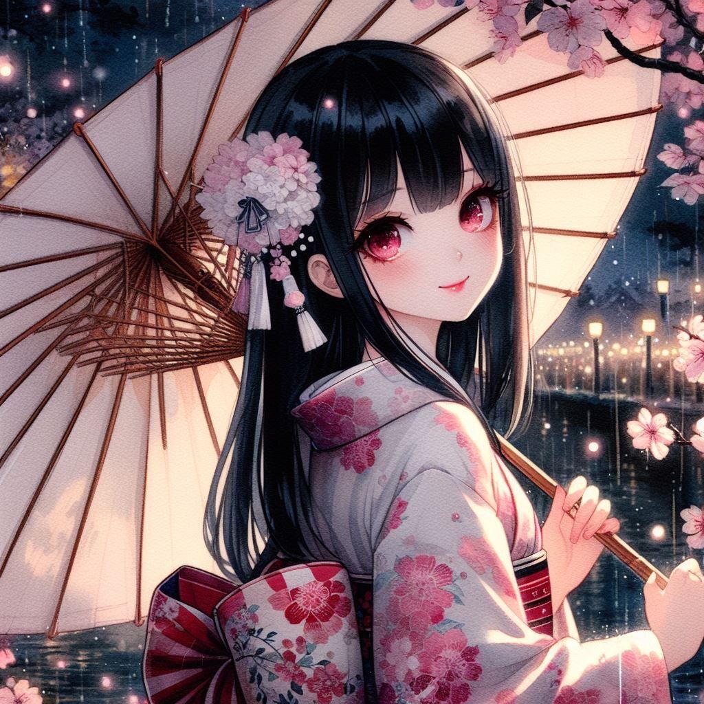 着物で見返り美人 遥さんVer.