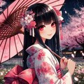 着物で見返り美人 遥さんVer. 6枚目