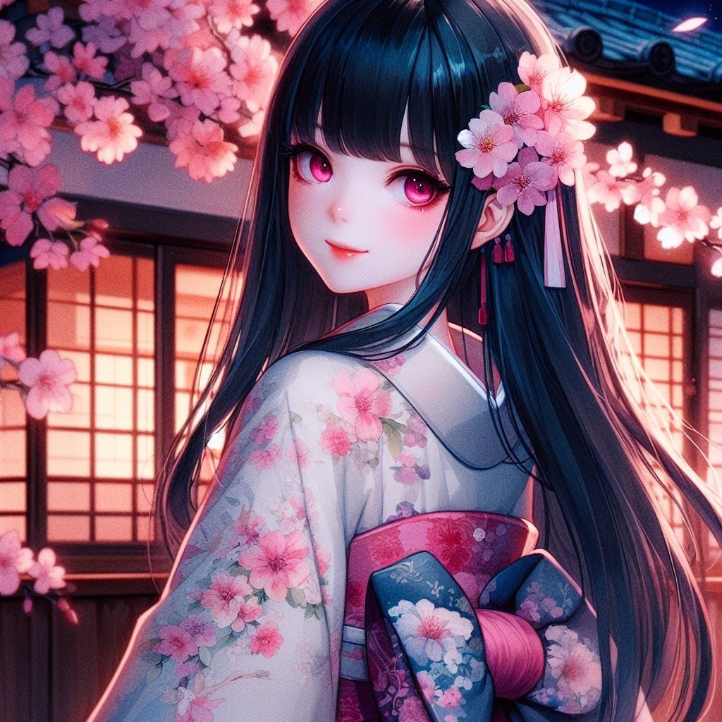 着物で見返り美人 遥さんVer.