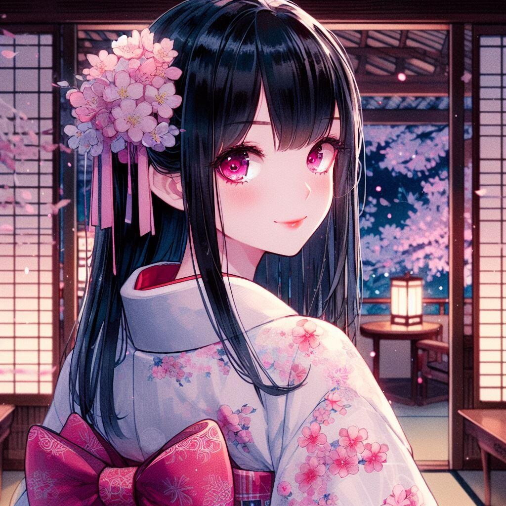 着物で見返り美人 遥さんVer.
