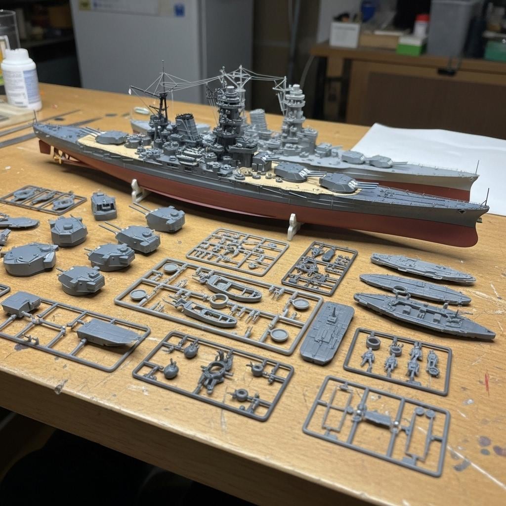 プラモデルを作る（艦船）