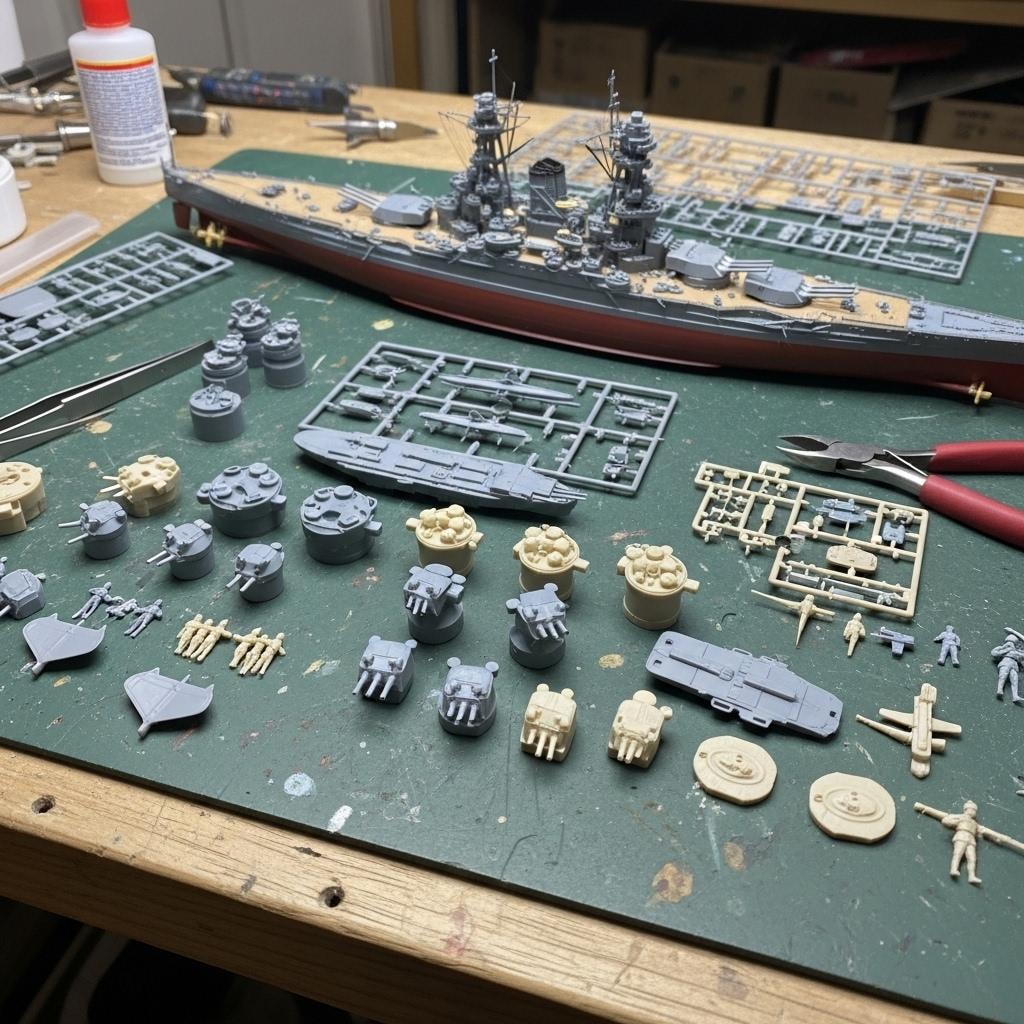 プラモデルを作る（艦船）