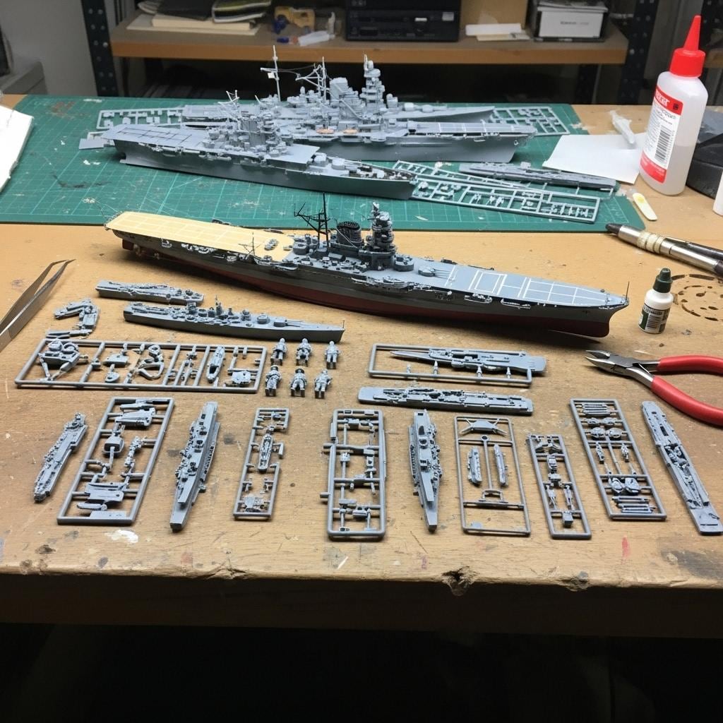 プラモデルを作る（艦船）