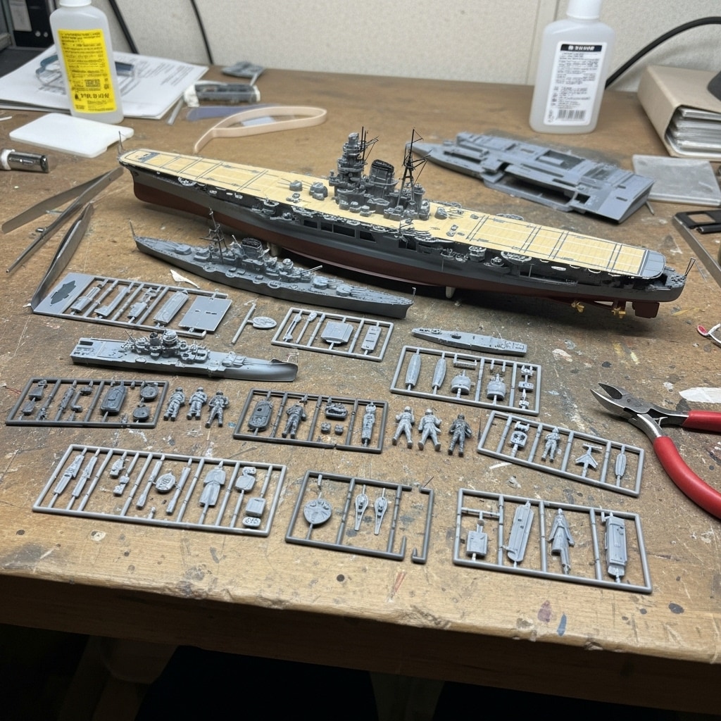 プラモデルを作る（艦船）
