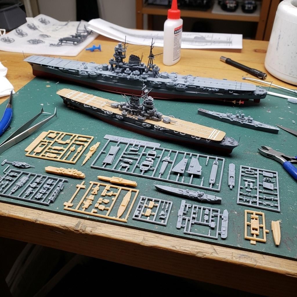 プラモデルを作る（艦船）