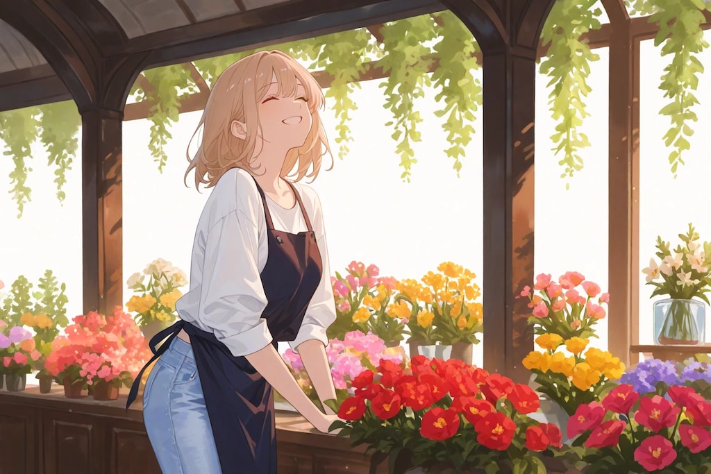 花屋の店員さん