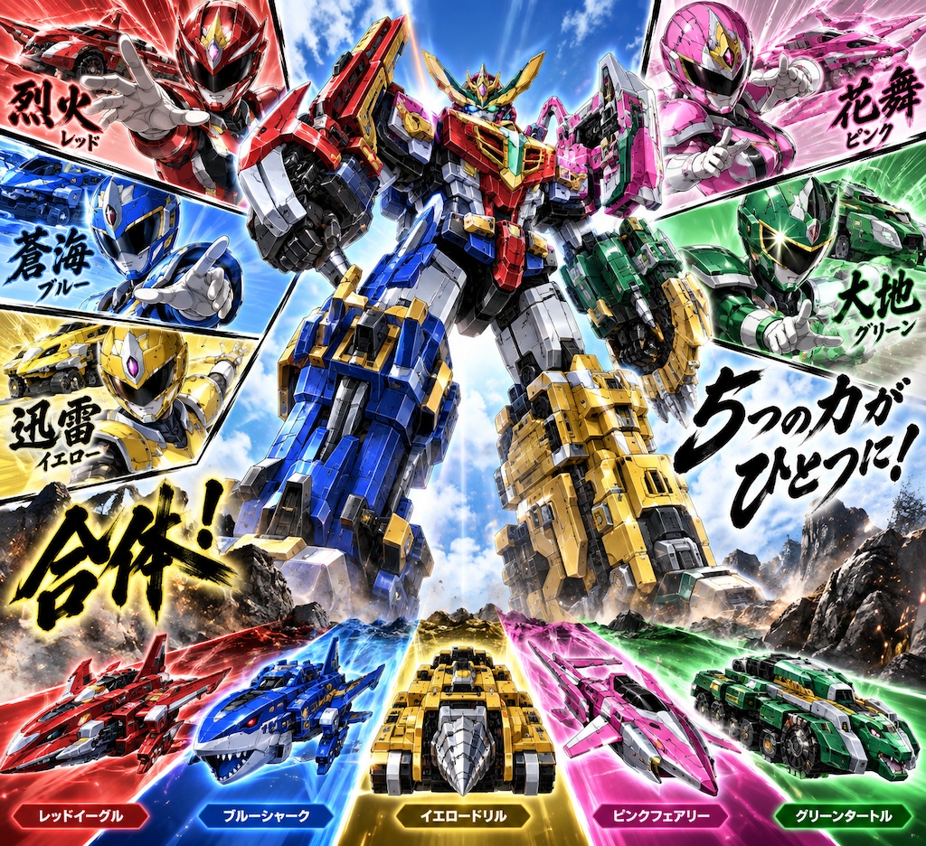 『五機合体！轟天戦隊ゴウレンジャー』☆13/100