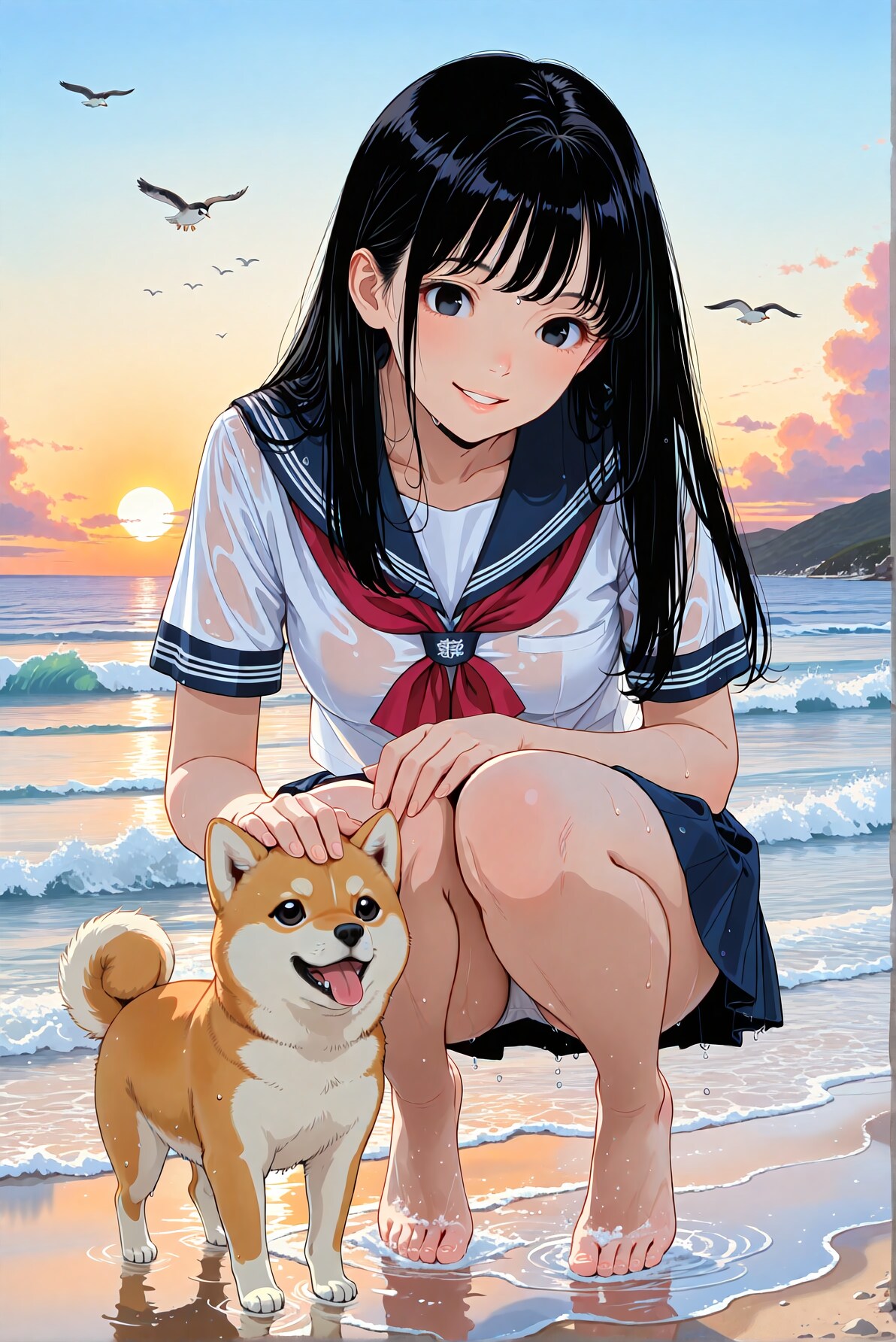 海辺のお散歩