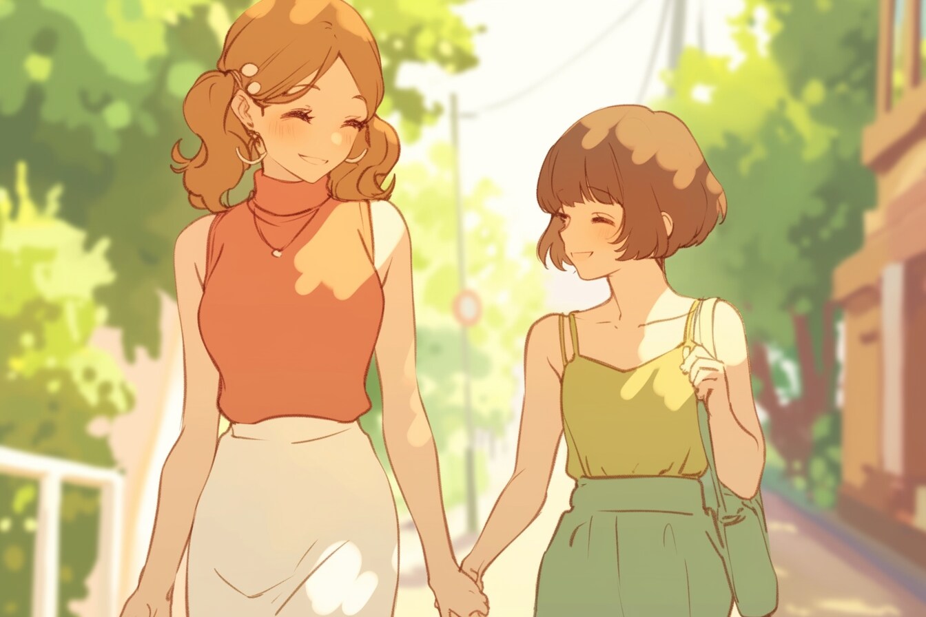 母と娘410 | の人気AIイラスト・グラビア