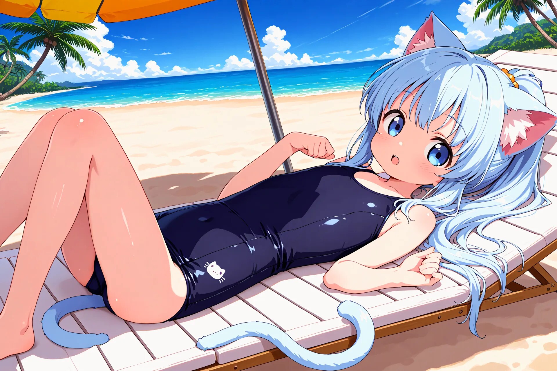 水着x猫の日コラボ あおいちゃん