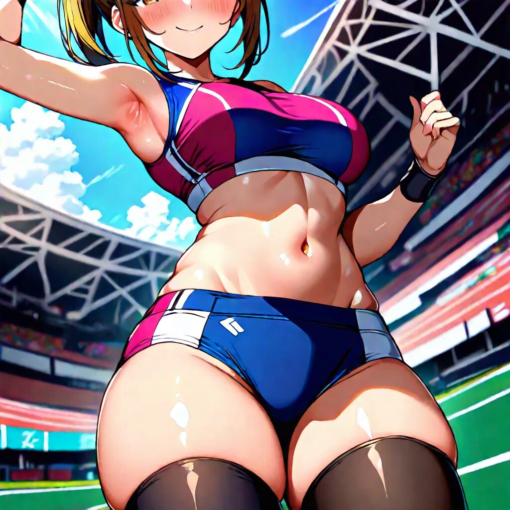 お腹フォーカス陸セパさん