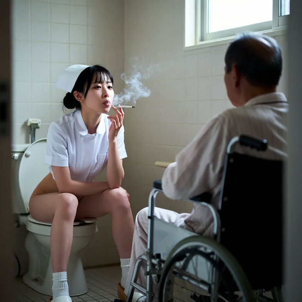 ナースと一緒にトイレ