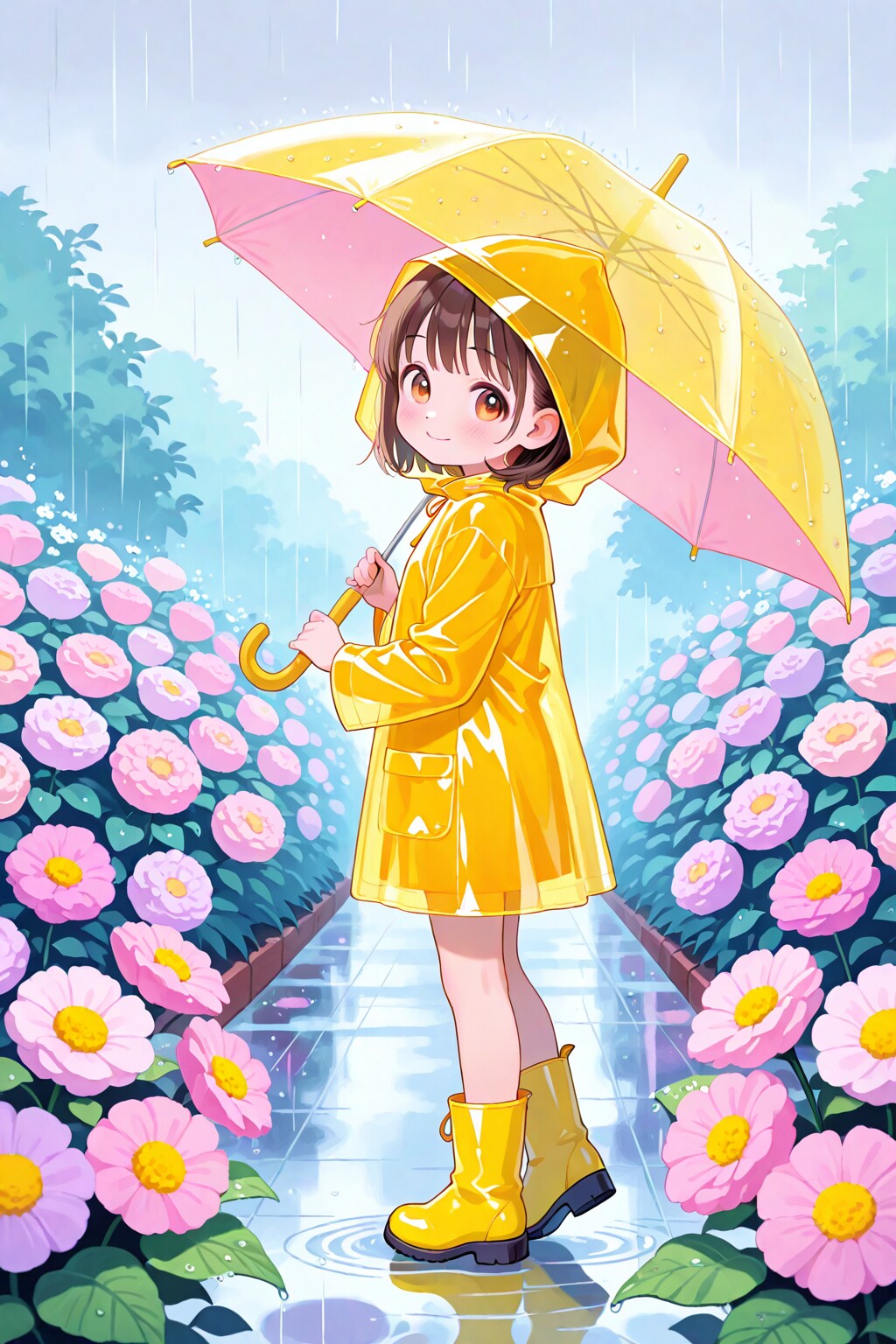 雨 | の人気AIイラスト・グラビア