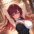 実りの腋と実りのパイ🍈💓 4枚目