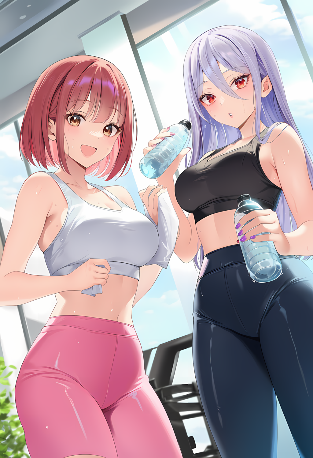 ノノカ＆ミレナの汗だく朝トレーニング：CanCam風