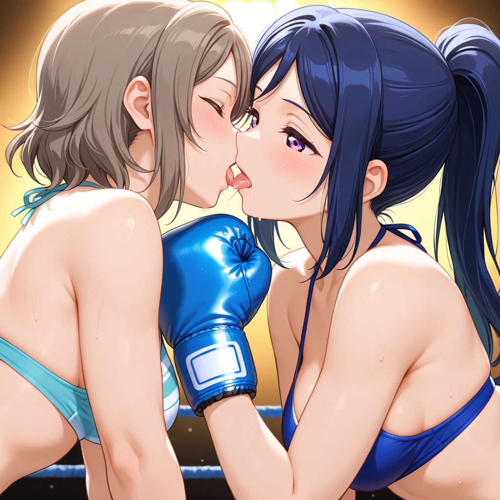 Aqoursレズキス第二弾。渡辺曜×松浦果南だぞの巻