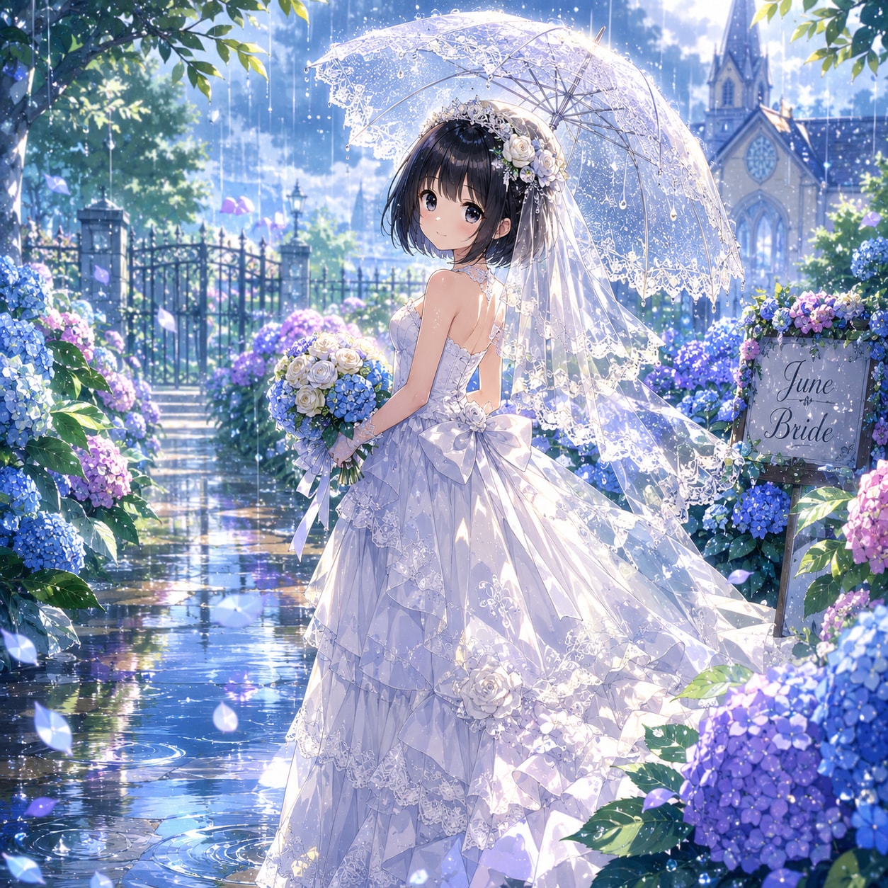 6月の花嫁な女の子