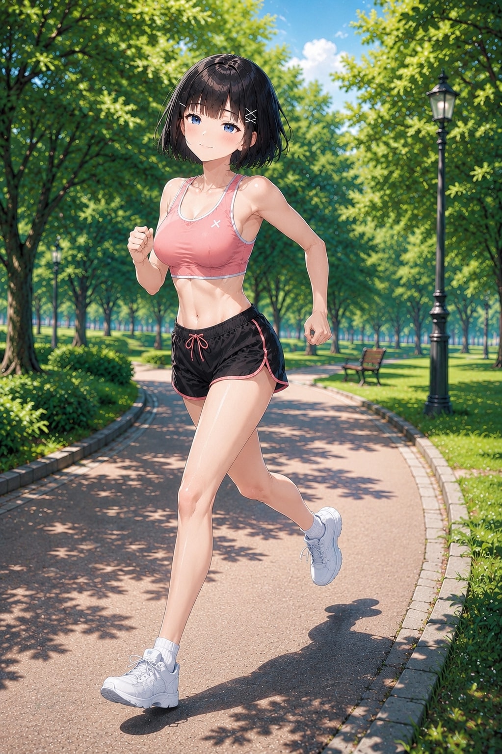ランニングする女の子