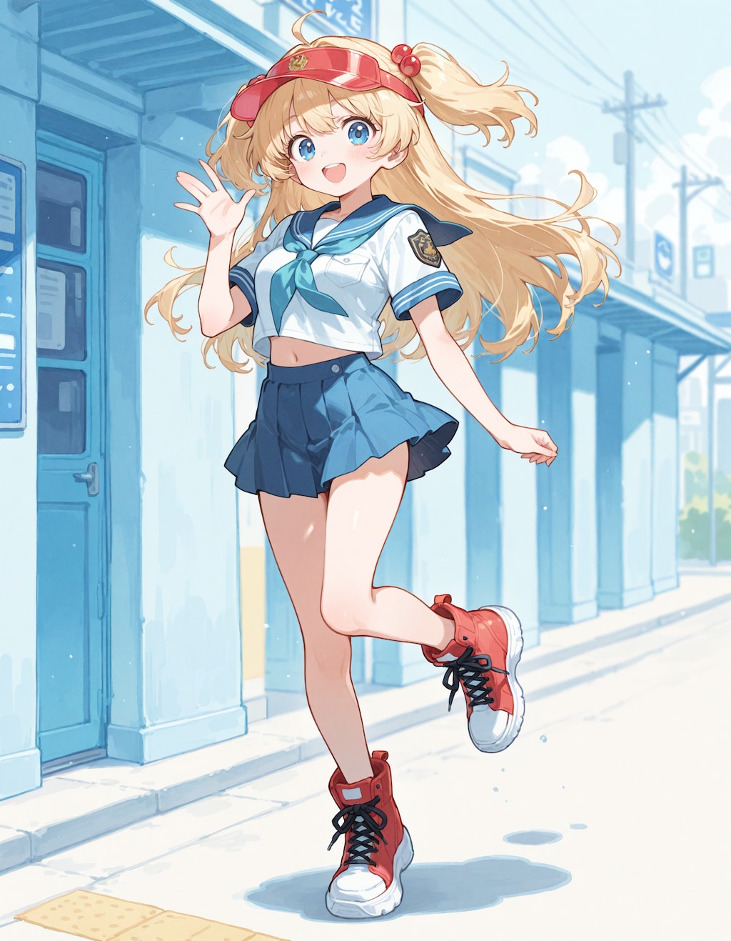 赤いビキニの少女5