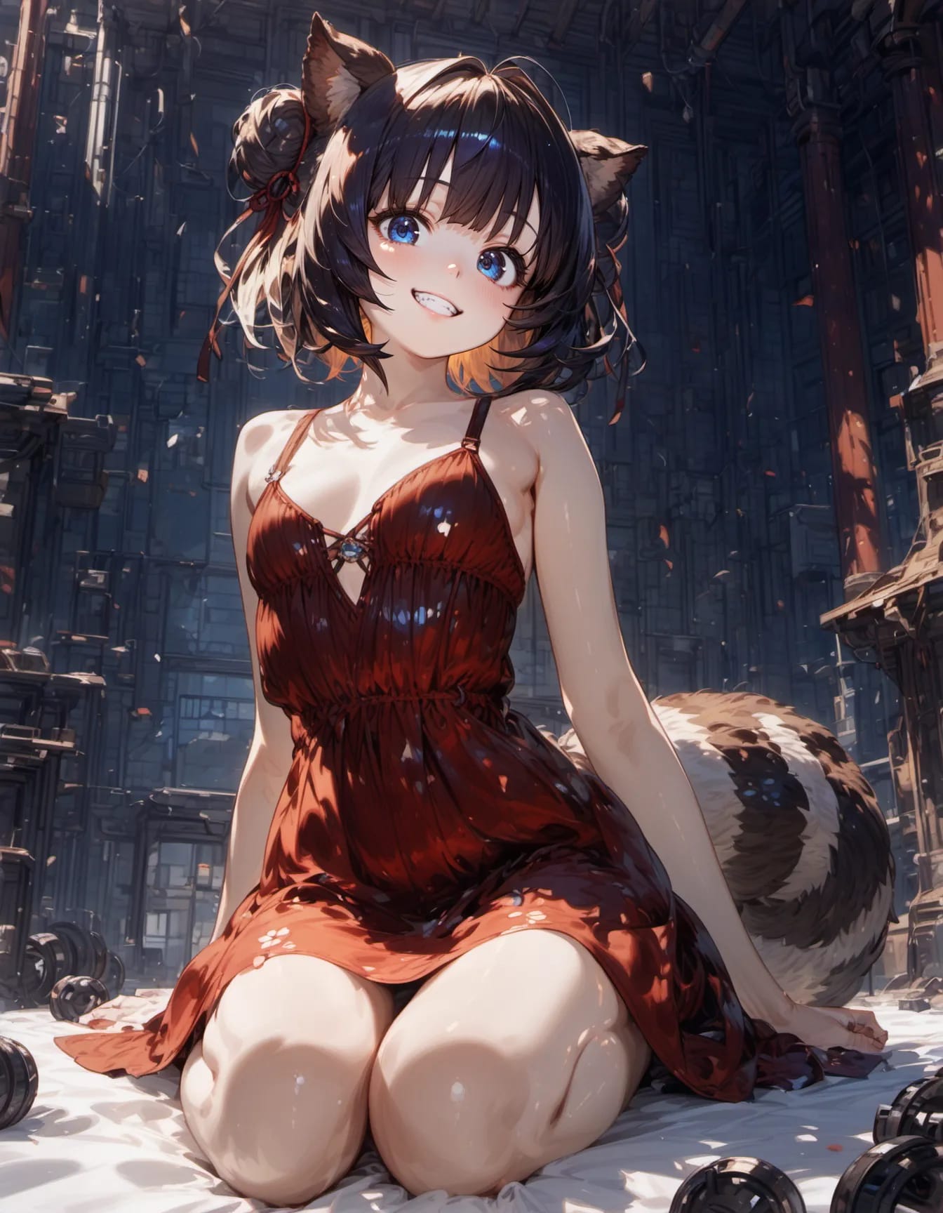 The Stray's Smile in the Ruins