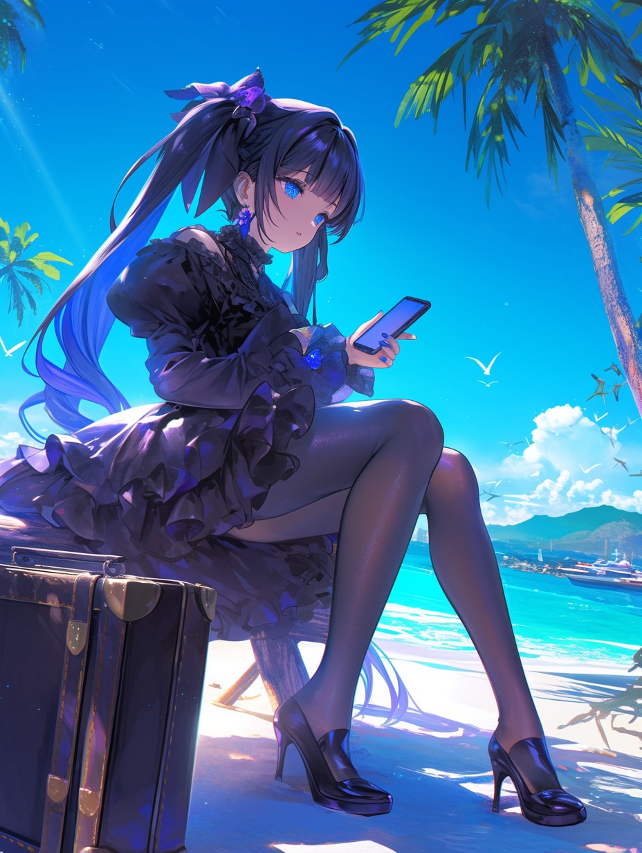 スマホ依存症 | の人気AIイラスト・グラビア