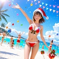南半球のXmas🌟水着 4枚目