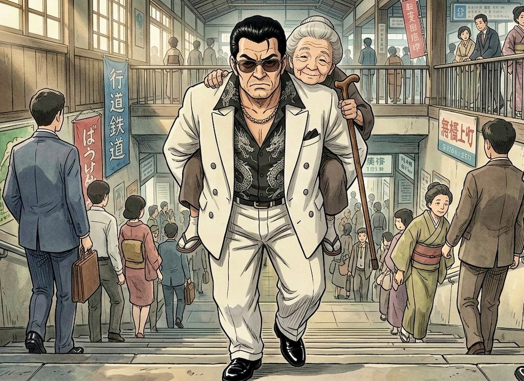 こう見えてお年寄りに親切