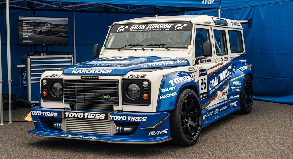 トーヨータイヤランドローバーのドリ車