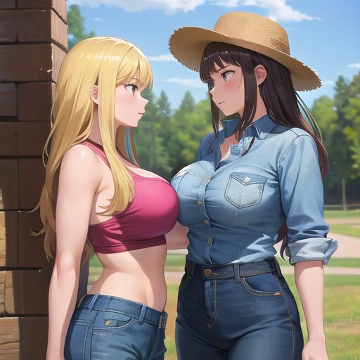デニムな2人