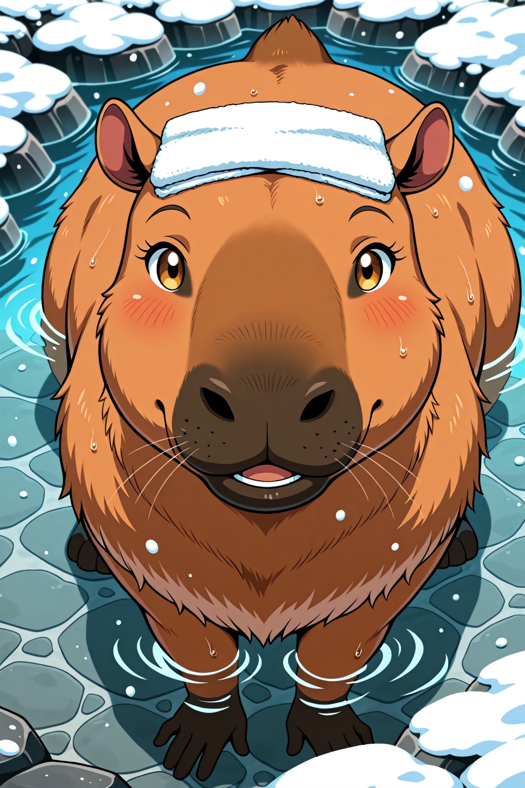 カピバラさんと温泉　その３