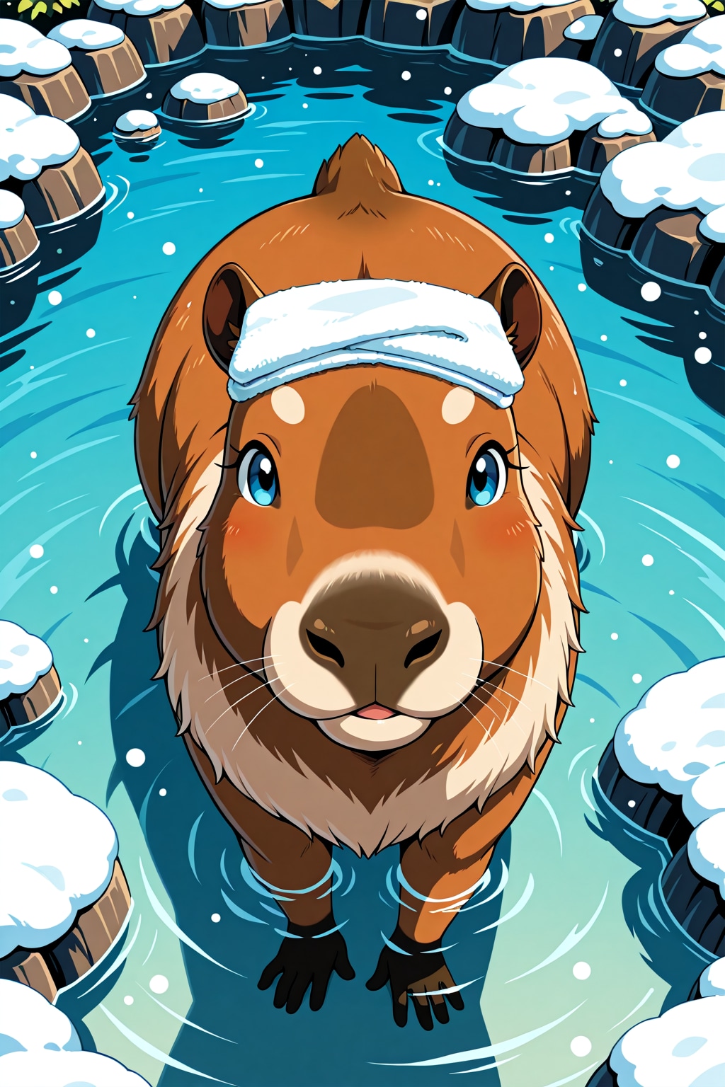 カピバラさんと温泉　その３