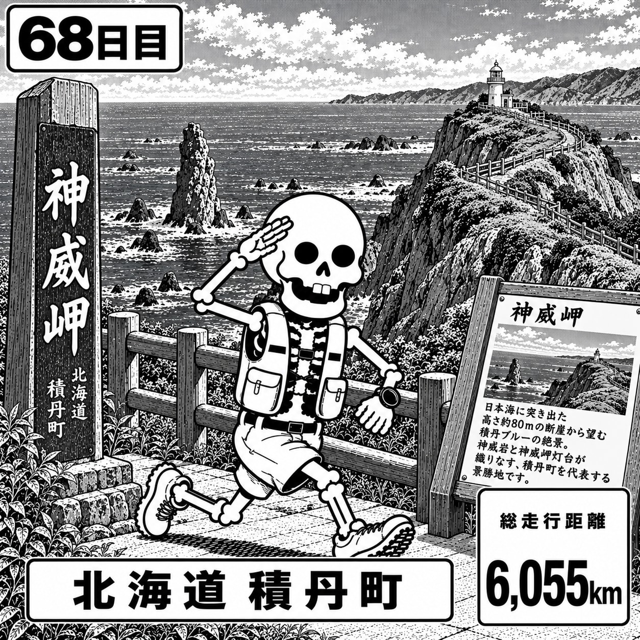北海道積丹町に到着 | の人気AIイラスト・グラビア