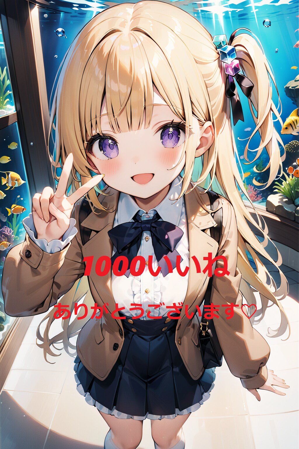 1000いいね達成ですっ！ありがとうございます☺