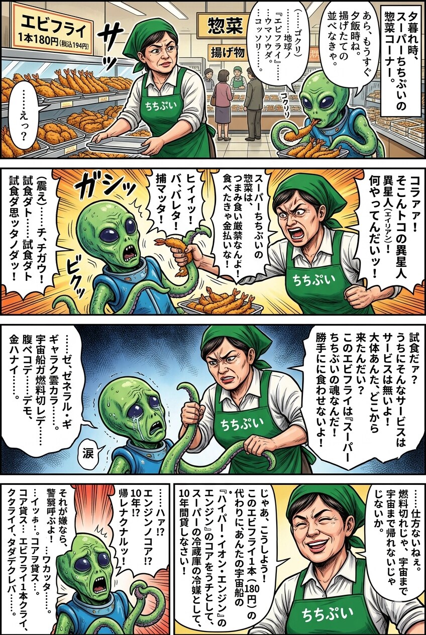 つまみ食い失敗宇宙人の対処法